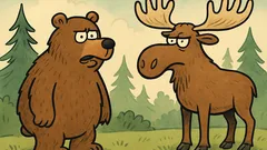 Vitsi: Karhu tapaa hirven metsässä ja...