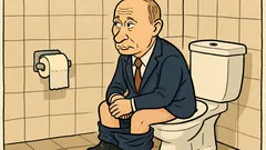 Vitsi: Mitä Venäjän presidentti teki vessassa?