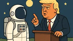 Vitsi: Trump lähettää astronautit Aurinkoon yöllä